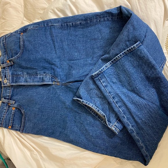 NWOT Women's Levi Ribcage Straight Leg Jeans - 32W 29L - Georgie - Picture 13 of 13